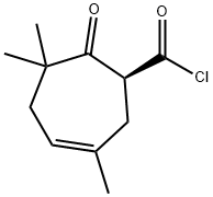 3-시클로헵텐-1-카르보닐클로라이드,3,6,6-트리메틸-7-옥소-,(S)-(9CI) 구조식 이미지