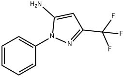 2-페닐-5-트리플루오로메틸-2H-피라졸-3-일라민 구조식 이미지