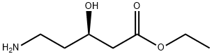 (R)-5-아미노-3-하이드록시-펜타노익산에틸에스테르 구조식 이미지
