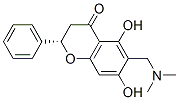 (2S)-6-(dimethylaminomethyl)-5,7-dihydroxy-2-phenyl-chroman-4-one Structure