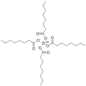 octanoic acid, zirconium salt  Structure