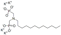 tetrapotassium [(dodecylimino)dimethylene]diphosphonate Structure
