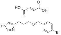 3-(1H-IMIDAZOL-4-YL)PROPYL(4-BROMOPHENYL)METHYL ETHER, MALEIC ACID Structure