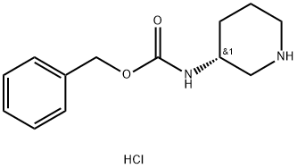 R-3-CBZ-아미노피페리딘-HCl 구조식 이미지