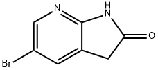 5-BROMO-1H-PYRROLO[2 , 3-B]PYRIDIN-2(3H)-ONE 구조식 이미지
