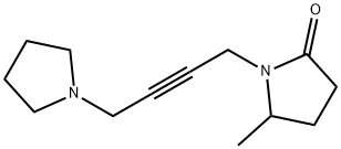1-[4-(Pyrrolidin-1-yl)-2-butynyl]-5-methyl-2-pyrrolidone Structure