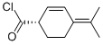 2-Cyclohexene-1-carbonyl chloride, 4-(1-methylethylidene)-, (S)- (9CI) Structure