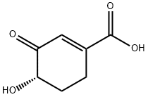 1-Cyclohexene-1-carboxylicacid,4-hydroxy-3-oxo-,(S)-(9CI) 구조식 이미지