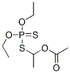 Phosphorodithioic acid O,O-diethyl S-(1-acetoxyethyl) ester Structure