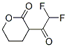 2H-Pyran-2-one, 3-(difluoroacetyl)tetrahydro-, (+)- (9CI) Structure