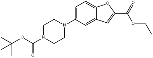 183288-43-9 Ethyl 5-(4-tert-butoxycarbonyl-1-piperazinyl)benzofuran-2-carboxylate