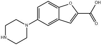 5-(piperazin-1-yl)benzofuran-2-carboxylic acid Structure