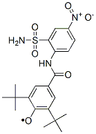 Phenoxy,  4-[[[2-(aminosulfonyl)-4-nitrophenyl]amino]carbonyl]-2,6-bis(1,1-dimethylethyl)- Structure