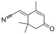 Acetonitrile, (2,6,6-trimethyl-4-oxo-2-cyclohexen-1-ylidene)- (9CI) Structure