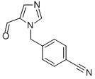 4-(5-FORMYL-IMIDAZOL-1-YLMETHYL)-BENZONITRILE Structure