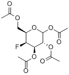 1,2,3,6-TETRA-O-ACETYL-4-DEOXY-4-FLUORO-D-GALACTOPYRANOSE Structure