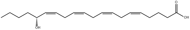 (5Z,8Z,11Z,14Z,16R)-16-hydroxyicosa-5,8,11,14-tetraenoic acid Structure