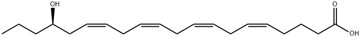 (17R,5Z,8Z,11Z,14Z)-17-HYDROXY-5,8,11,14-EICOSATETRAENOIC ACID 구조식 이미지