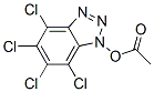 1-(Acetyloxy)-4,5,6,7-tetrachloro-1H-benzotriazole 구조식 이미지