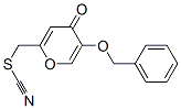 5-benzyloxy-2-thiocyanatomethyl-4-pyranone Structure