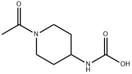 카르밤산,(1-아세틸-4-피페리디닐)-(9CI) 구조식 이미지