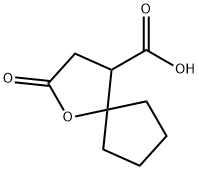 2-OXO-1-OXA-SPIRO[4.4]NONANE-4-CARBOXYLIC ACID Structure