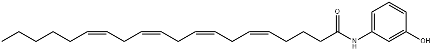 N-(3-hydroxyphenyl)-Arachidonoyl amide Structure