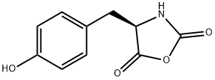 2,5-Oxazolidinedione, 4-[(4-hydroxyphenyl)methyl]-, (R)- (9CI) Structure