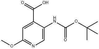 183741-86-8 5-(TERT-BUTOXYCARBONYLAMINO)-2-METHOXYPYRIDINE-4-CARBOXYLIC ACID