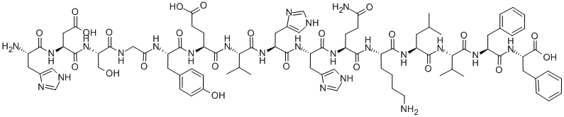 AMYLOID BETA-PROTEIN (6-20) Structure