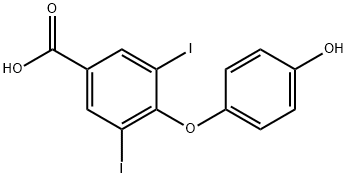 4-(4-하이드록시페녹시)-3,5-디요오도벤조산 구조식 이미지