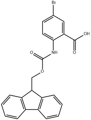 2-(FMoc-aMino)-5-broMobenzoic Acid Structure