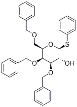 b-D-Galactopyranoside, phenyl 3,4,6-tris-O-(phenylMethyl)-1-thio- 구조식 이미지