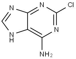 2-Chloroadenine структурированное изображение