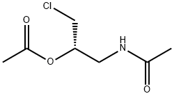 아세타미드,N-[(2S)-2-(아세틸옥시)-3-클로로프로필]- 구조식 이미지