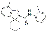 2'-(2-Methylphenylaminocarbonyl)-7'-methylspiro[cyclohexane-1,3'-[3H]indole] 구조식 이미지