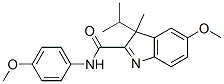 3-Isopropyl-5-methoxy-3-methyl-N-(p-methoxyphenyl)-3H-indole-2-carboxamide 구조식 이미지