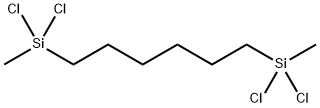 1,6-BIS(DICHLOROMETHYLSILYL)HEXANE Structure