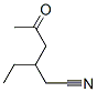 Hexanenitrile, 3-ethyl-5-oxo- (8CI) Structure