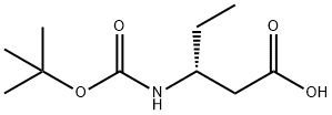 Pentanoic acid, 3-[[(1,1-dimethylethoxy)carbonyl]amino]-, (3R)- (9CI) Structure