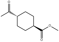 trans-4-Chlorocarbonyl-cyclohexanecarboxylic acid Methyl ester Structure