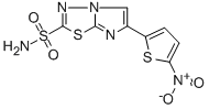 Imidazo(2,1-b)-1,3,4-thiadiazole-2-sulfonamide, 6-(5-nitro-2-thienyl)- Structure