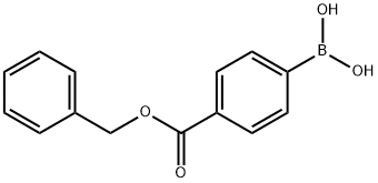 (4-벤질록시카르보닐페닐)붕소산 구조식 이미지
