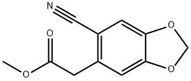 Methyl 2-(6-cyano-2H-1,3-benzodioxol-5-yl)acetate Structure