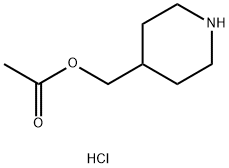 4-Piperidinylmethyl acetate hydrochloride 구조식 이미지