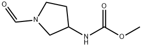 카르밤산,(1-포르밀-3-피롤리디닐)-,메틸에스테르(9CI) 구조식 이미지