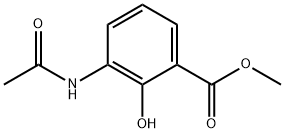 벤조산,3-(아세틸아미노)-2-하이드록시-,메틸에스테르(9CI) 구조식 이미지