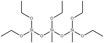 1,1,3,5,5-PENTAETHOXY-1,3,5-TRIMETHYLTRISILOXANE Structure