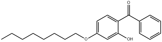 2-히드록시-4-(옥틸옥시)벤조페논 구조식 이미지