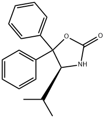 (S)-(-)-4-ISOPROPYL-5,5-DIPHENYL-2-OXAZOLIDINONE 구조식 이미지